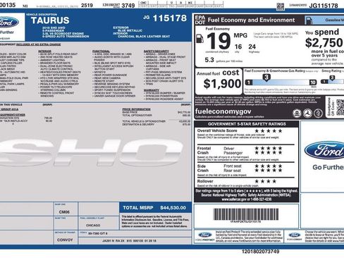 Used 2018 Ford Taurus SHO image 2