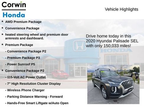 Used 2020 Hyundai Palisade SEL w/ Premium Package AWD/4WD image 6
