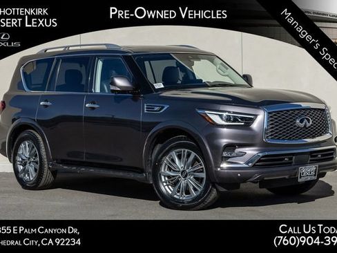 Used 2023 INFINITI QX80 Luxe w/ Cargo Package RWD image 1