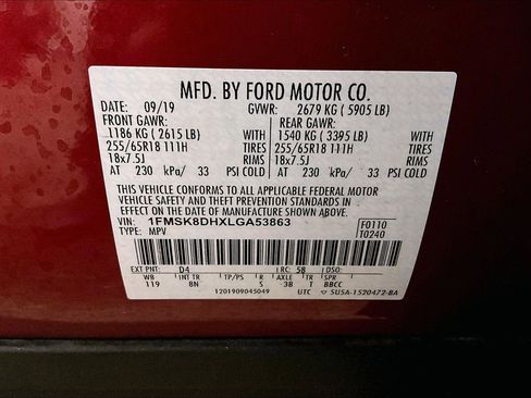 Certified 2020 Ford Explorer XLT w/ Class III Trailer Tow Package image 34