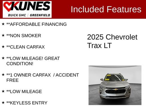 Used 2025 Chevrolet Trax LT w/ LT Convenience Package FWD image 3