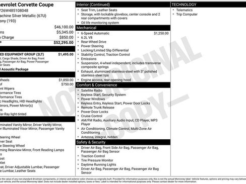 Used 2008 Chevrolet Corvette Coupe w/ Preferred Equipment Group RWD image 23