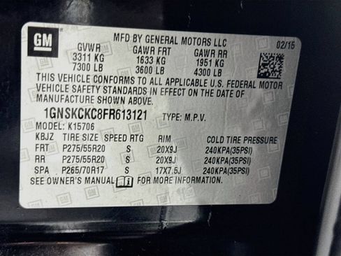 Used 2015 Chevrolet Tahoe LTZ AWD/4WD image 32