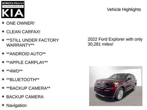 Used 2022 Ford Explorer Limited w/ Hybrid Equipment Group 310A image 7