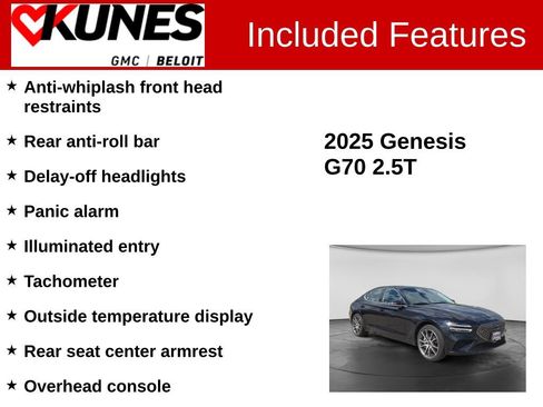 Used 2025 Genesis G70 2.5T AWD/4WD image 3