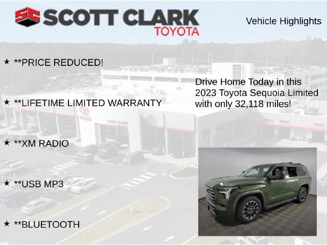 Used 2023 Toyota Sequoia Limited w/ Tow Technology Package AWD/4WD image 13