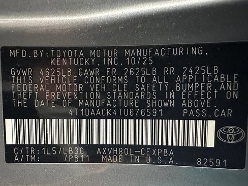 Used 2026 Toyota Camry XSE FWD image 11