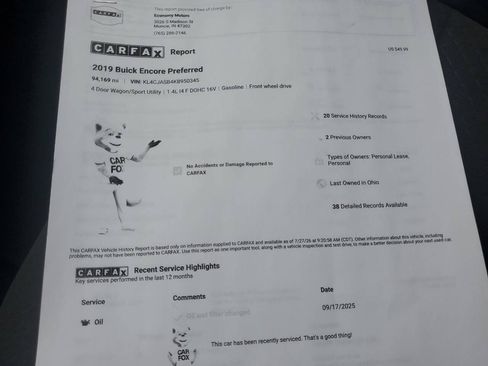 Used 2019 Buick Encore Preferred w/ Safety Package FWD image 11