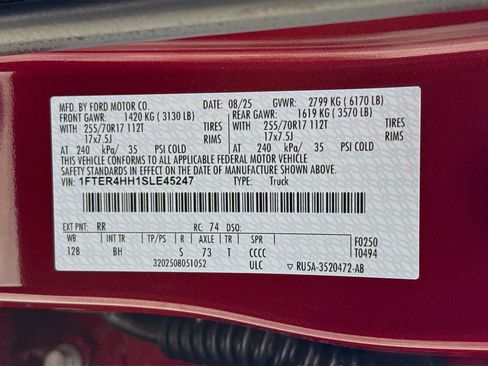 Used 2025 Ford Ranger XLT w/ Equipment Group 301A High AWD/4WD image 35