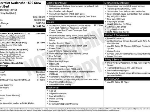 Used 2003 Chevrolet Avalanche 4x4 w/ Suspension Package, Off-Road image 7