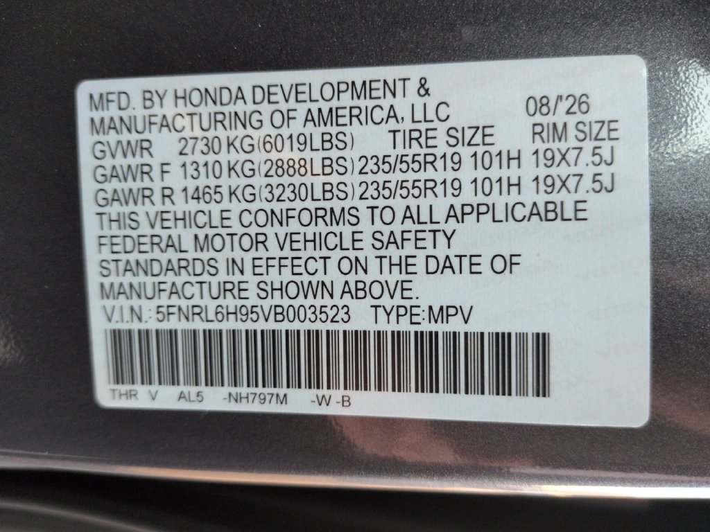 New 2027 Honda Odyssey Elite image 34