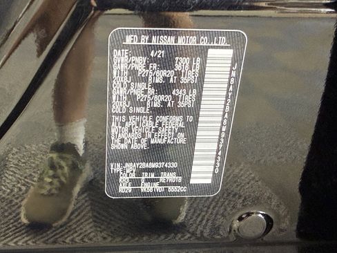 Used 2021 Nissan Armada SL w/ Captain's Chairs Package RWD image 29
