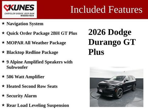 New 2026 Dodge Durango GT AWD/4WD image 3