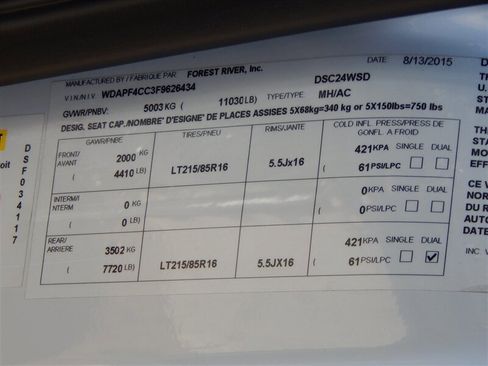 Used 2015 Mercedes-Benz Sprinter 3500 image 19