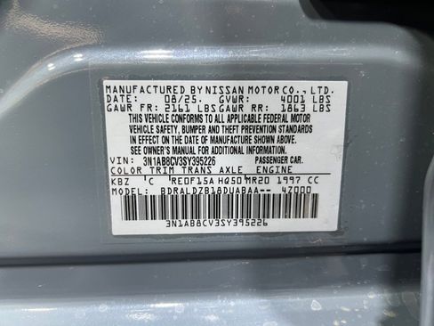 New 2025 Nissan Sentra SV w/ SV Premium Package image 25