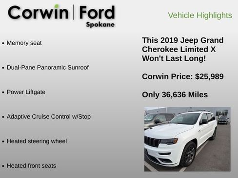 Used 2019 Jeep Grand Cherokee Limited X image 12