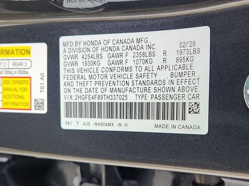 New 2026 Honda Civic Sport Touring image 16