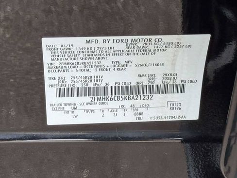 Used 2019 Ford Flex SEL w/ Equipment Group 202A AWD/4WD image 20