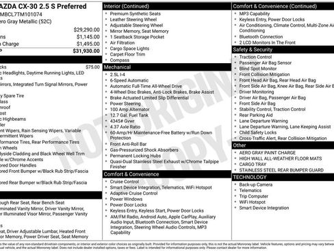 New 2026 MAZDA CX-30 AWD 2.5 S image 32