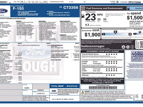 Used 2023 Ford F150 Lariat w/ Equipment Group 502A High AWD/4WD image 41