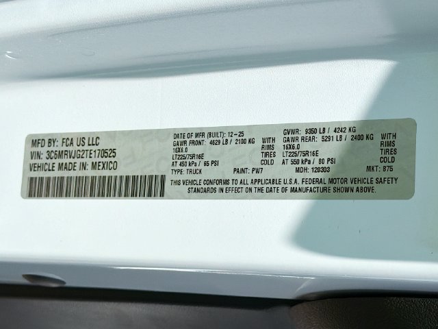 New 2026 RAM ProMaster 3500 w/ Cold Weather Group FWD image 24