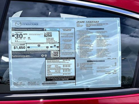 New 2026 MAZDA MAZDA3 2.5 S Sedan w/ Preferred Pkg FWD image 13