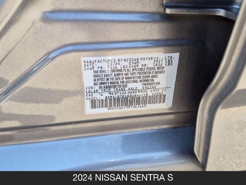 Used 2024 Nissan Sentra S FWD image 24