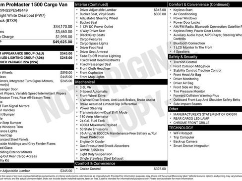 Used 2023 RAM ProMaster 1500 w/ Premium Appearance Group image 15
