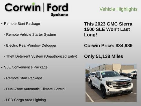 Used 2023 GMC Sierra 1500 SLE AWD/4WD image 6
