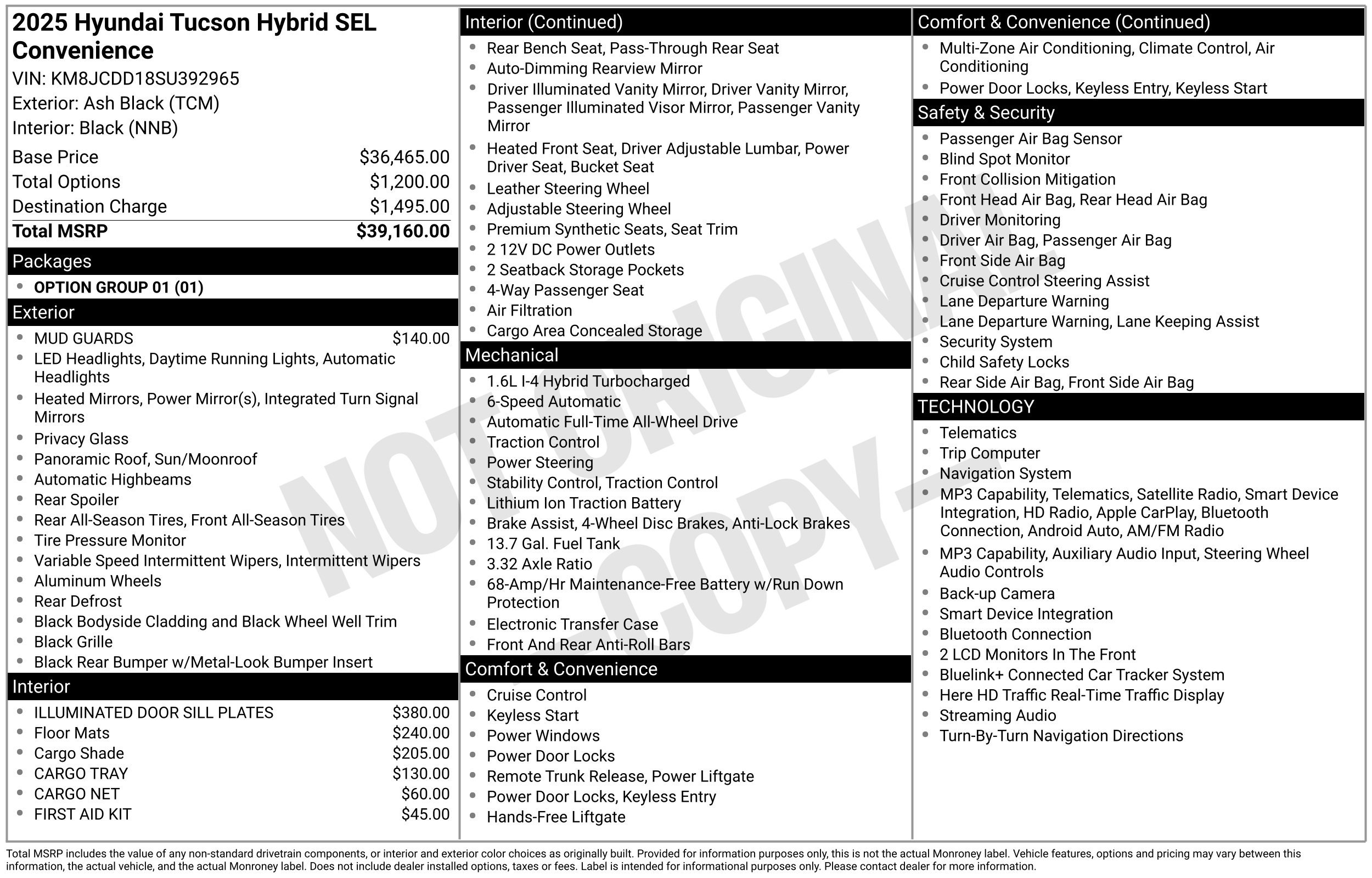 Certified 2025 Hyundai Tucson SEL AWD/4WD image 2