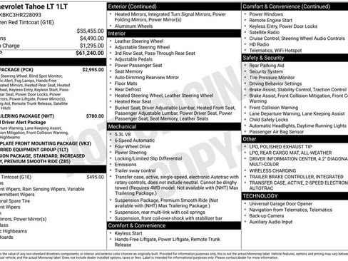 Used 2017 Chevrolet Tahoe LT w/ Luxury Package image 20