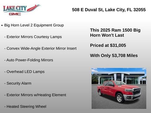 Used 2025 RAM 1500 Big Horn AWD/4WD image 30