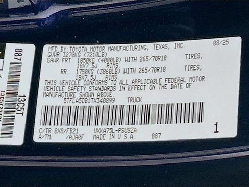 Used 2026 Toyota Tundra SR5 AWD/4WD image 28
