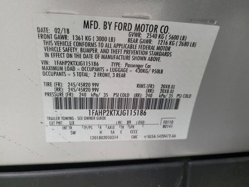 Used 2018 Ford Taurus SHO AWD/4WD image 33