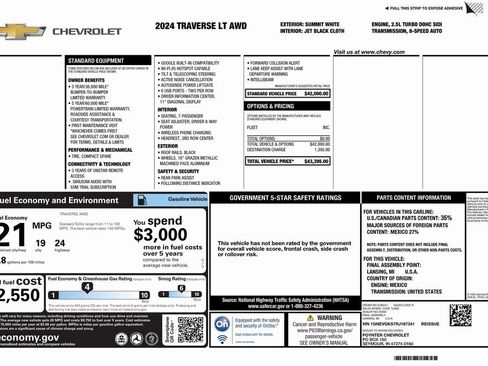 Used 2024 Chevrolet Traverse LT image 4