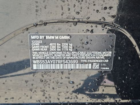Used 2024 BMW M3 w/ Parking Assistance Package RWD image 32