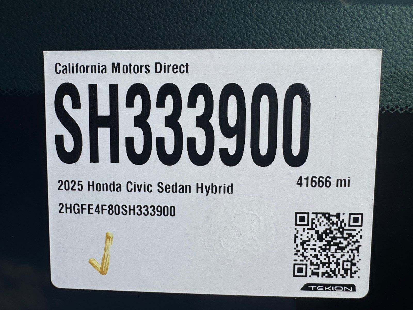 Used 2025 Honda Civic FWD Hybrid Sedan image 16