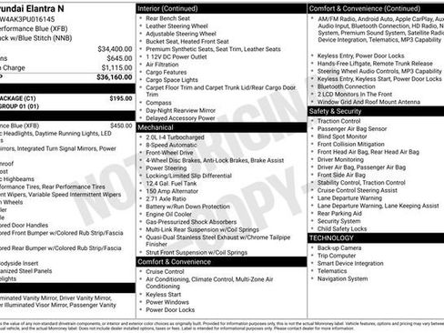 Used 2023 Hyundai Elantra N w/ Cargo Package image 4