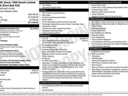 Used 2022 GMC Sierra 1500 Denali w/ Denali Reserve Package AWD/4WD image 5