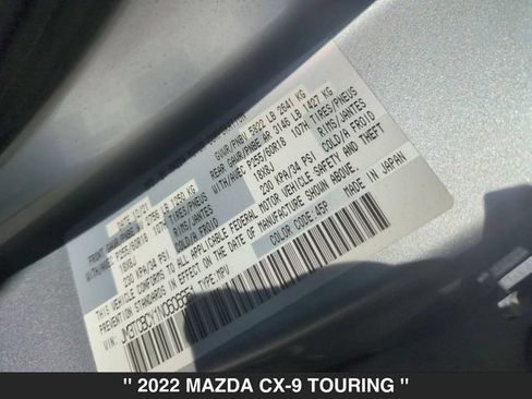 Certified 2022 MAZDA CX-9 Touring w/ Touring Premium Package AWD/4WD image 35
