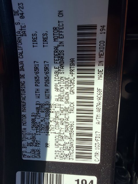 Used 2023 Toyota Tacoma TRD Sport AWD/4WD image 37