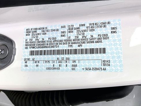 Used 2022 Ford Escape SE w/ Convenience Package image 35