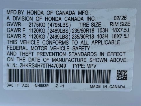 New 2026 Honda CR-V EX-L image 20