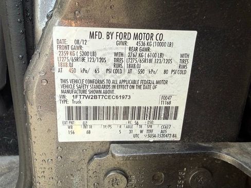 Used 2012 Ford F250 Lariat w/ Lariat Interior Pkg image 13