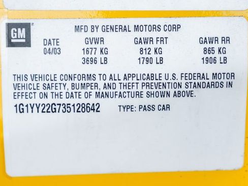 Used 2003 Chevrolet Corvette Coupe w/ Preferred Equipment Group image 85