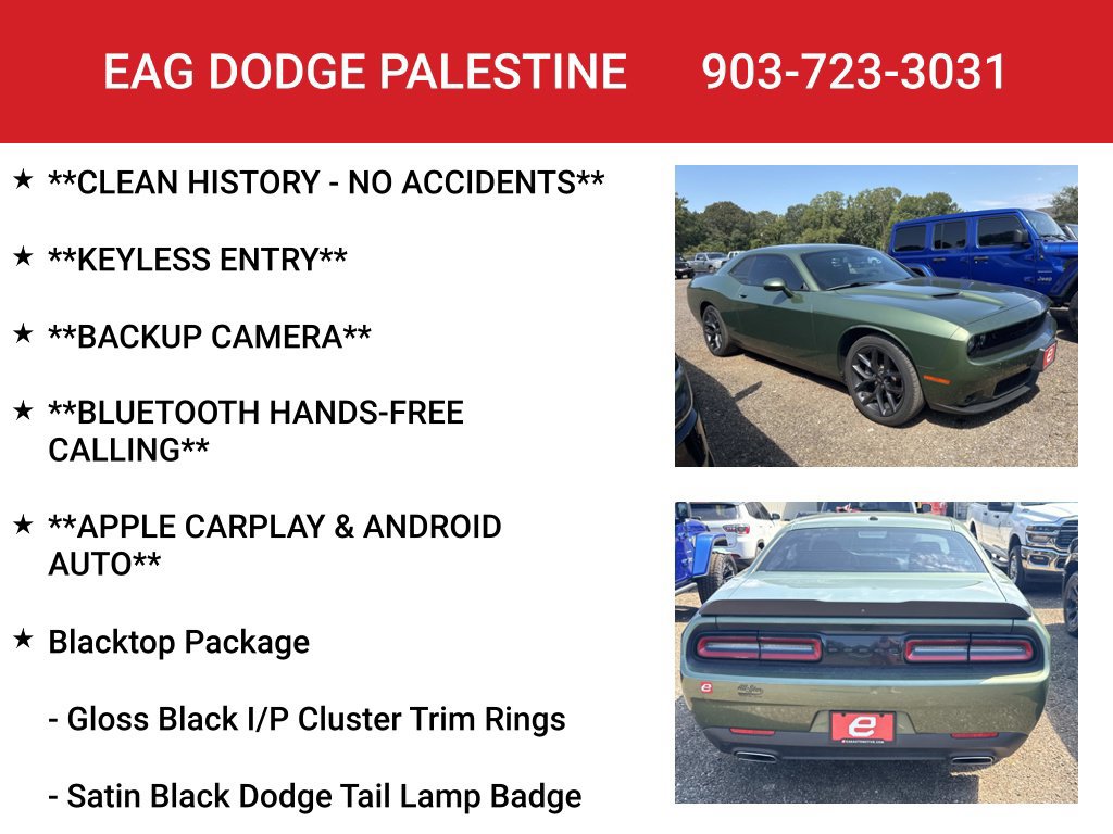 Used 2021 Dodge Challenger SXT w/ Blacktop Package RWD image 4