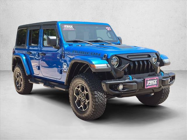 Used 2021 Jeep Wrangler Unlimited Rubicon 4xe w/ Steel Bumper Group AWD/4WD image 3