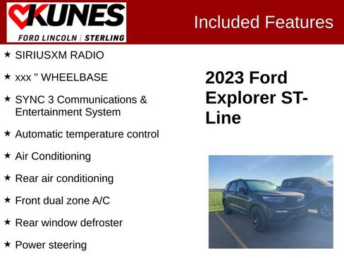 Used 2023 Ford Explorer ST-Line w/ Class IV Trailer Tow Package AWD/4WD image 3