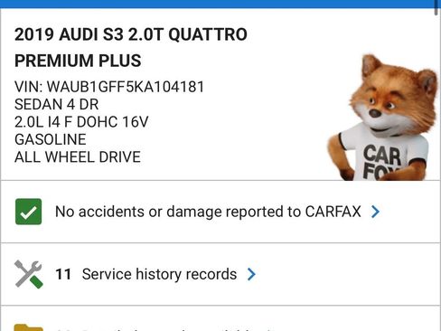 Used 2019 Audi S3 Premium Plus image 1