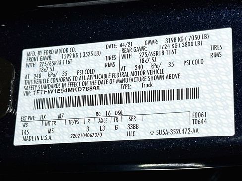 Certified 2021 Ford F150 XLT w/ Equipment Group 302A High AWD/4WD image 21